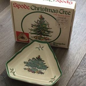 Spode Christmas tree Triangular Tray